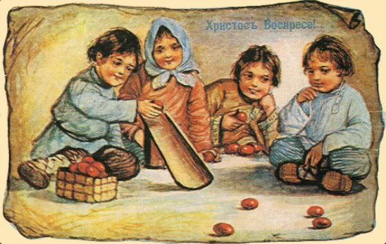 Картинка пасхальные традиции и игры на Руси