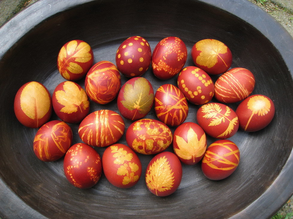фото пасхальные яйца с узорами