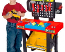 ⁣Игровой набор "Work Shop", столик с инструментами, свет, звук, 52 предмета