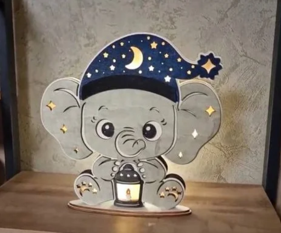 Деревянное творчество_создай свой ночник - Жар-Птица