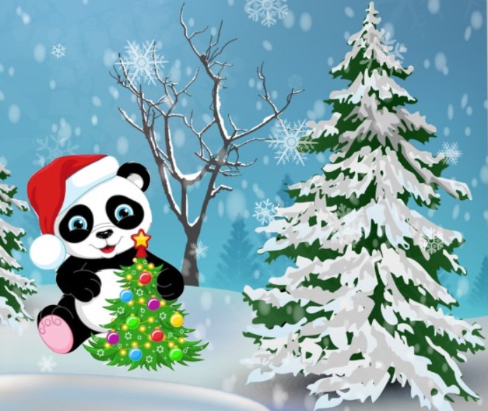 Фейерверк в новогоднем лесу - ТургеневЪ