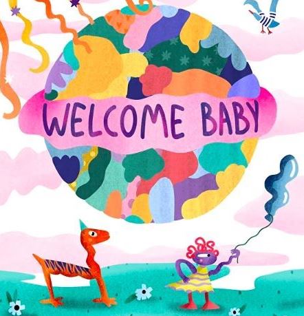 Welcome baby - Желтый квадрат