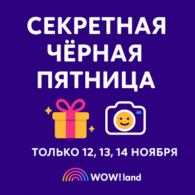 Секретная Чёрная пятница в Wow Land!