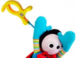⁣Мягкая подвесная игрушка-погремушка "Супер человек"