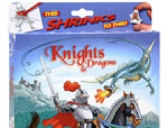 ⁣Уменьшалки "Рыцари и драконы", подарочный набор для творчества: 38 фигурок, 12 карандашей, аксессуары