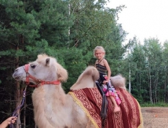 Катание верхом на верблюде