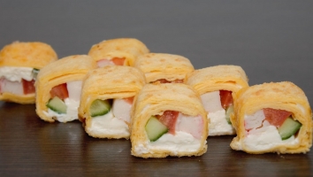 Тортилья горячая с крабом