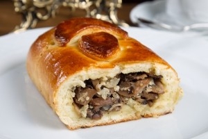 Кулебяка с грибами 